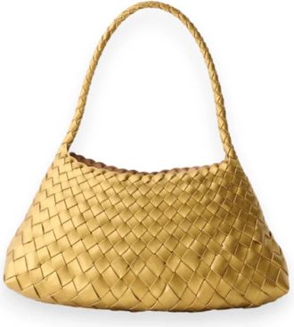 Dragon Diffusion Rosanna Baguette Tas - Dames - Schoudertassen - Beige - ONE Size - Leer - Tassen