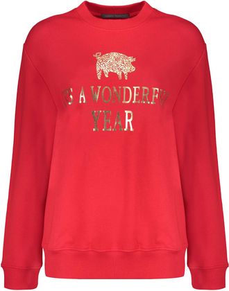 Alberta Ferretti Cotton Crew-neck Sweatshirt