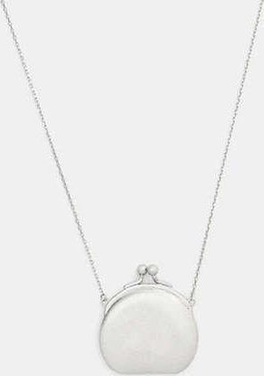 Coach Coin Purse Pendant Long Necklace