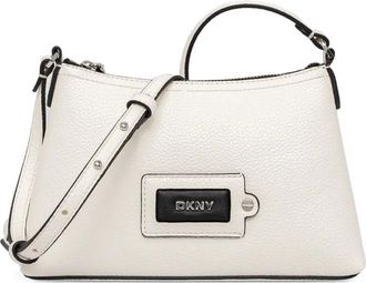 DKNY Borsa a tracolla con logo - Bianco