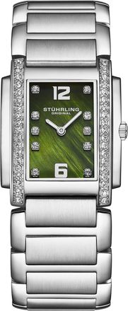 St&uuml;hrling Serafine 4089 Womens Quartz 36mm - Green Stainless Steel - One Size