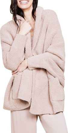 Barefoot Dreams CozyChic Cable Knit Blanket Wrap in Willow at Nordstrom