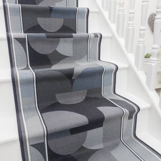 Runrug Stair Runner Carpet - Durable, Non-Slip, 5.4mm - Malis in Dark Grey | Size: 100 cm x 660 cm
