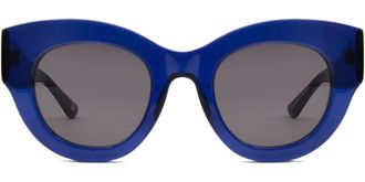 SmartBuy Collection Cat Eye Full Rim Plastic Mens Prescription Sunglasses Blue Size Standard - SmartBuy Collection