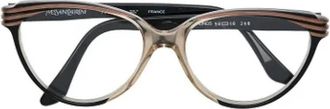 Saint Laurent Pre-owned Acetate sunglasses - Dames - Vintage Accessoires - Bruin - ONE Size - Vintage