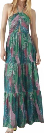 BA&SH Nastasia Dress In Green/floral