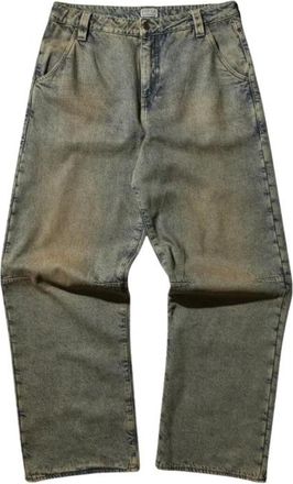 Guess Relaxte Flanellen Broek - Heren - Regular Fit Jeans - Grijs - W32 - Katoen - Jeans