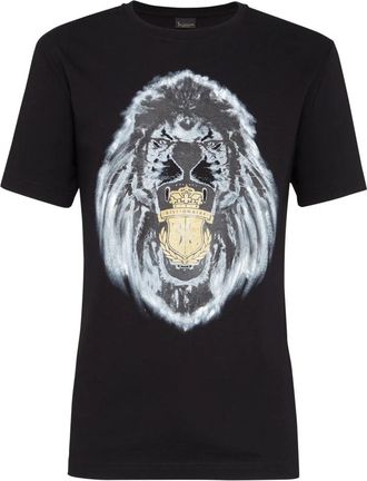 Billionaire Boys Club T-shirt Round Neck SS Lion - Heren - T-shirts - Zwart - S - Katoen - Tops