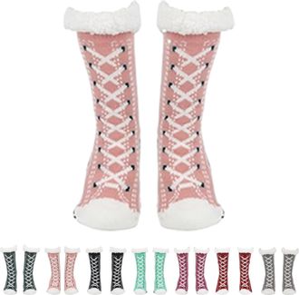 Generic Slipper Socks Ultra-Thick Cute Slipper Home Socks Non-Slip Indoor Winter Warm Home Socks for Women Men, Cozy Soft Thermal House Socks with Grippers