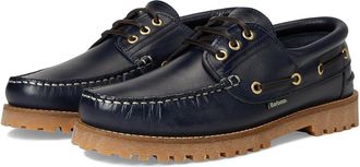Barbour Barbour Deck Boat Shoes Mens Shoes Navy : 10 M, Leather