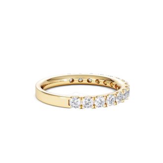 The Diamond Store 15 Stone Chloe 18K Gold Lab Diamond Eternity Ring 1.00ct G/Vs
