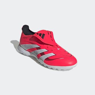 adidas Fussballschuh ADIDAS PERFORMANCE PREDATOR LEAGUE FOLD-OVER TONGUE TF, Damen, Gr. 44,5, rot (lucid rot, cloud wei&szlig;, core schwarz), Synthetik, Schuhe Fu