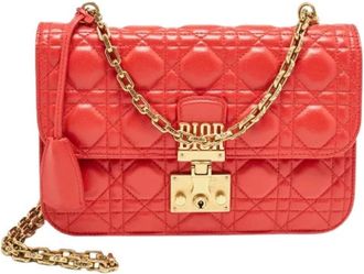 Dior Pre-owned Chelsea Hobo - Dames - Vintage Schoudertas - Rood - ONE Size - Leer - Vintage