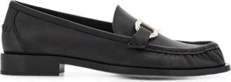 Ferragamo Maryan Soft Loafer - Dames - Loafers - Zwart - 37 EU - Leer - Schoenen