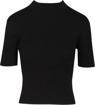 CFCL Portrait Lucent Short Sleeve Top - Dames - T-shirts - Zwart - S - Polyester - Tops