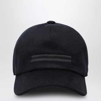 Ermenegildo Zegna Cappello da baseball blu scuro in lana
