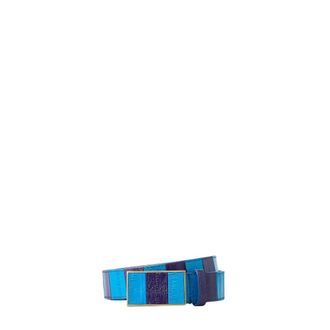 Dries Van Noten Dames, Accessoires, Blauw, Maat: 80 CM Leer