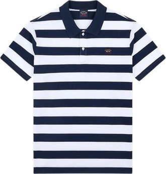 Paul & Shark Cotton Piqu&eacute; Polo - Heren - Polos - Blauw - L - Katoen - Tops