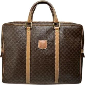 Celine Pre-owned Handbags, female, Brown, Size: ONE SIZE Pre-owned Vintage Leather Handbag