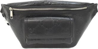 Gucci Black Leather Fanny Pack (Pre-Owned)