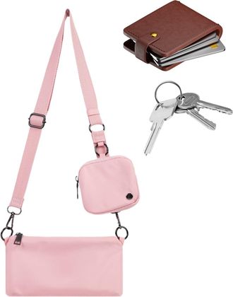 Generic Wallet Set - Canvas Carry Tote Satchel, Stylish Work Purse Collection, Adjustable Shoulder Strap Bag, Organizer for Folders Books, Daily Use Fashion A