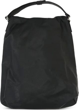 Yohji Yamamoto Leren rugzak - Zwart