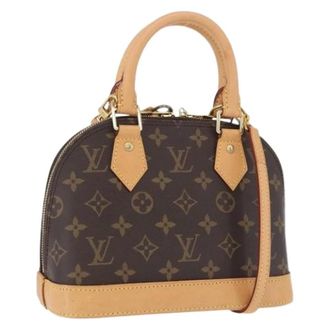 Louis Vuitton Pre-owned Monogram Canvas Mini Bag - Dames - Pre-owned - Bruin - Maat: ONE Size Leer