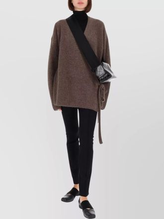 Uma Wang long knit cardigan belted waist