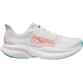 Hoka One One WomenS Mach 6 Shoe In White/nimbus Cloud