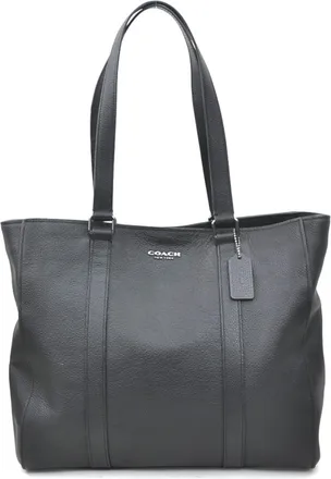 Coach Black Leather Shoulder Bag (Pre-Owned)