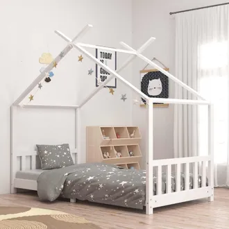 Les Tendances Les Tendances - Estructura De Cama Infantil Madera Maciza Pino Blanco 90x200 Cm Vidaxl