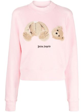 Palm Angels Sweater met beerprint - Roze