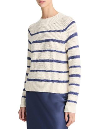 Vince Ribbed Stripe Pullover