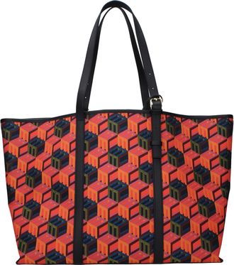 MCM Multicolor Fabric Shoulder Womens Bag
