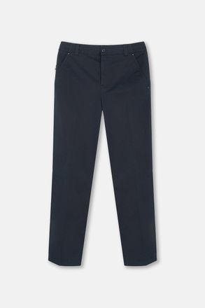 Moncler STRAIGHT LEG COTTON TROUSERS Size: 54, colour: BLUE