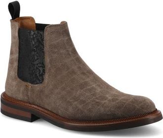 Taft Mens Glen Chelsea Boot in Croco/taupe at Nordstrom, Size 10.5