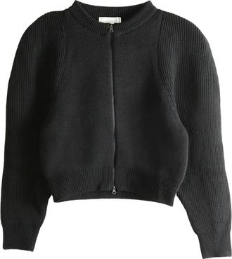 Amomento zip knitted top - Black