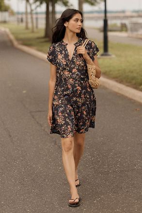 Anthropologie By Anthropologie Ruffle Sleeve Dress