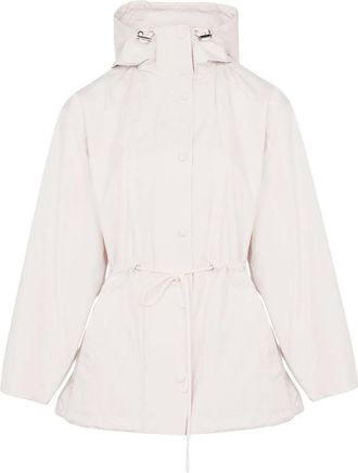 Yves Salomon Parka con cappuccio - Bianco