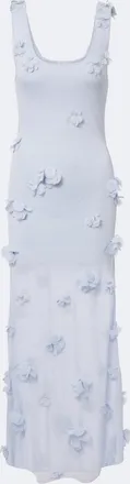 SIMKHAI Ivi floral-appliqu&eacute; midi dress