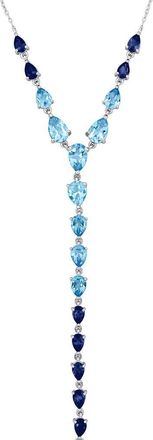 Delmar Teardrop Y Necklace in Blue at Nordstrom Rack