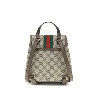 Gucci Womens Beige Fabric Backpack