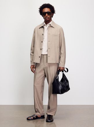 Selected Mens Loose stretch twill pant