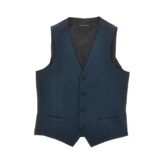 Lubiam Wool and mohair tailored vest Man 46