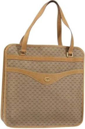 Gucci Pre-owned Tote Bags, female, Beige, Size: ONE SIZE Pre-owned Plastic Tote