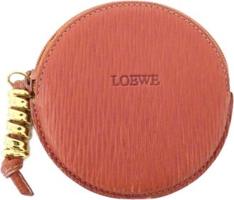 Loewe Brown Leather Coin Purse/Coin Case (Pre-Owned)
