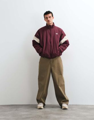 adidas Originals giacca da squadra bordeaux-Rosso