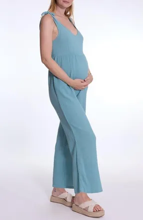Cache Coeur Canyon maternity and nursing jumpsuit in Ocean at Nordstrom, Size X-Small