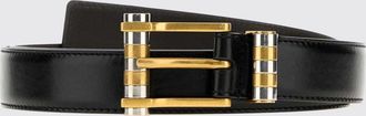 Versace Smooth Calfskin Leather Belt with Pin Buckle