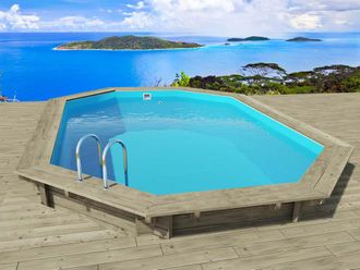 Habitat et Jardin Piscina De Madera havana 7.57 X 4.07 X 1.44 M